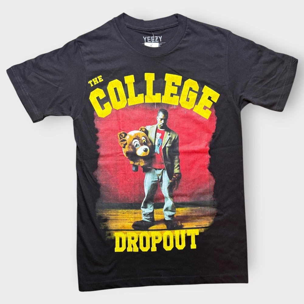 Kanye West Yeezy The College Dropout Graphic Tee Black Small L4G4MSSXX